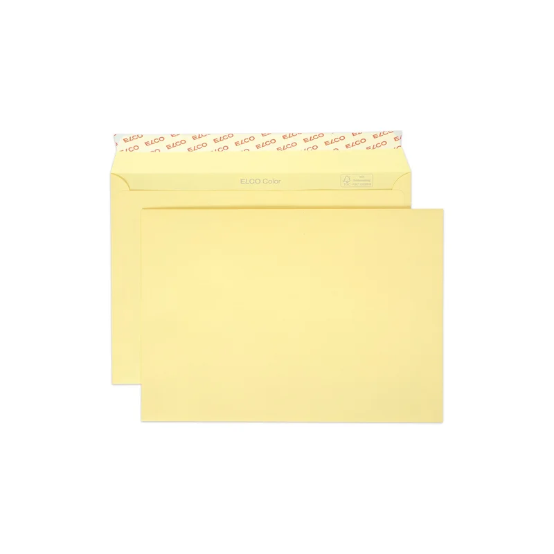 Elco Envelope C5, 162 x 229 mm, 100 g, straight flap, self-seal, cream, 25 pcs