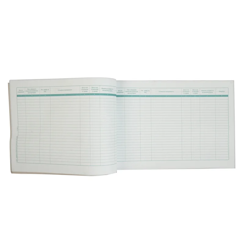 Logbook for Pre-Trip Technical Inspection