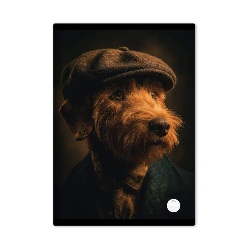 Notebook, A4, wide ruled, offset paper, 60 sheets, boy designs