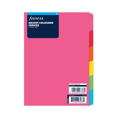 Filofax Divider, A5, 6 colours