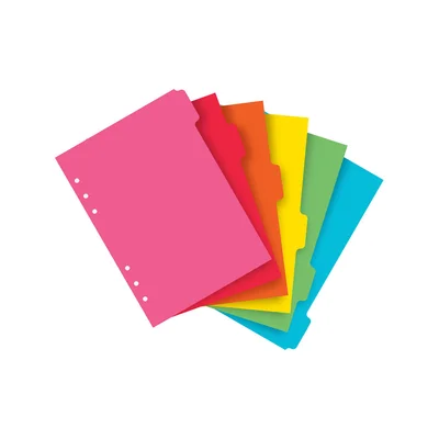 Filofax Divider, A5, 6 colours