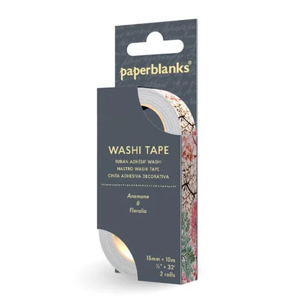 Paperblanks Washi tape Anemone & Floralia, 2 pcs