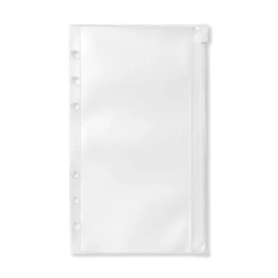 Filofax Pouch for organizer Personal, with zipper, transparent