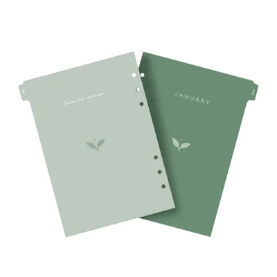 Filofax Refill for Organizer Eco, A5, for 2024, 1 Week on 2 Pages