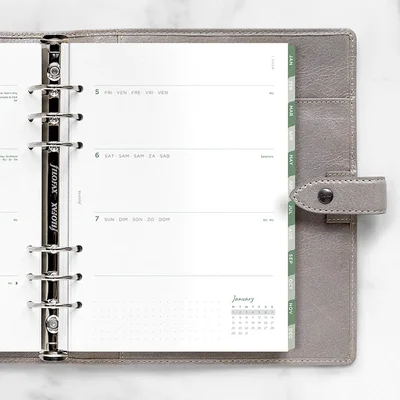 Filofax Refill for Organizer Eco, A5, for 2024, 1 Week on 2 Pages