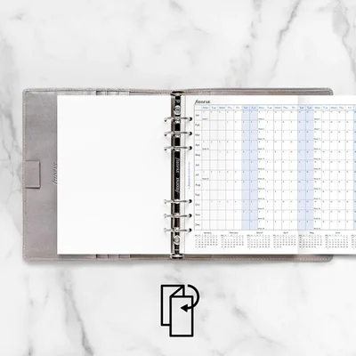 Filofax Organizer Refill, A5, for 2024, 1 year per spread