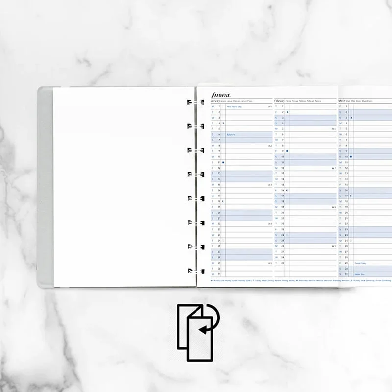 Filofax Diary Refill, A5, for 2024, 1 year per view