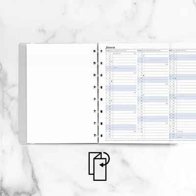 Filofax Diary Refill, A5, for 2024, 1 year per view