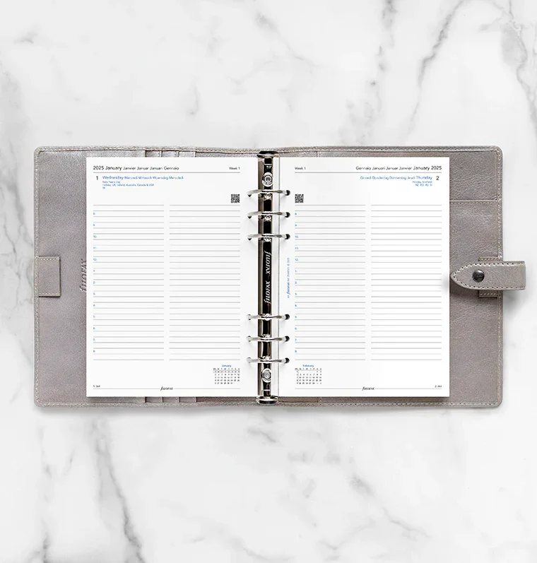 Filofax Refill for organizer Classic, A5, for 2025, 1 day per page