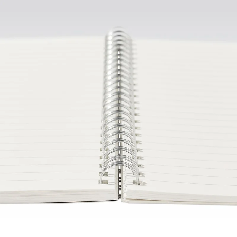 Fabriano Ecoqua notebook, A5, card cover, spiral, 70 sheets, raspberry