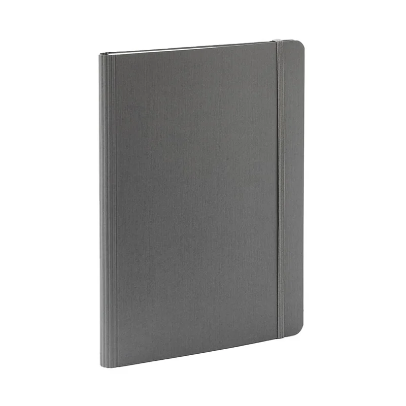 Fabriano Notebook Ecoqua+, A5, cardboard cover, concealed spiral, 70 sheets, anthracite