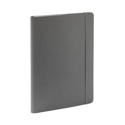 Fabriano Notebook Ecoqua+, A5, cardboard cover, concealed spiral, 70 sheets, anthracite