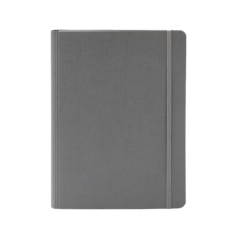Fabriano Notebook Ecoqua+, A5, cardboard cover, concealed spiral, 70 sheets, anthracite