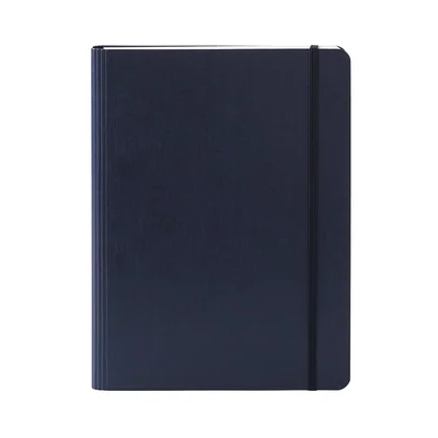 Fabriano Notebook Ecoqua+, A5, cardboard cover, hidden spiral, 70 sheets, dark blue