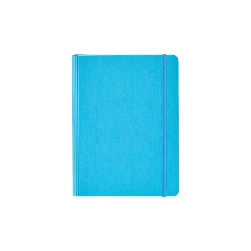 Fabriano Notebook Ecoqua+, A5, cardboard cover, hidden spiral, 70 sheets, blue