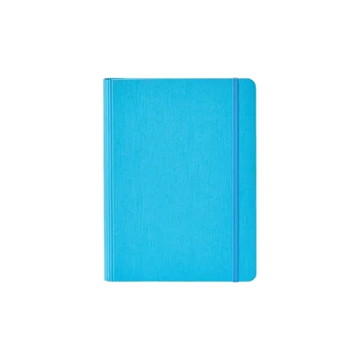 Fabriano Notebook Ecoqua+, A5, cardboard cover, hidden spiral, 70 sheets, blue
