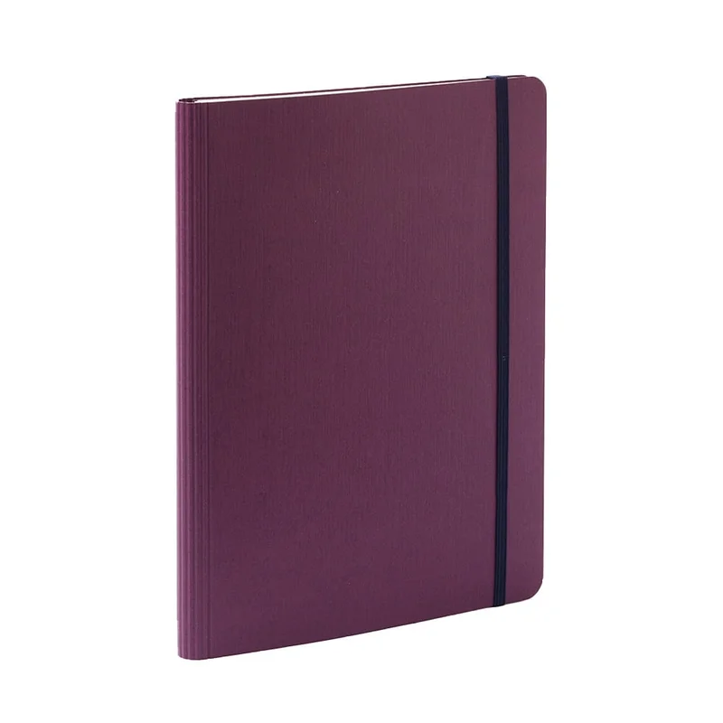 Fabriano Notebook Ecoqua+, A5, cardboard cover, concealed spiral, 70 sheets, purple