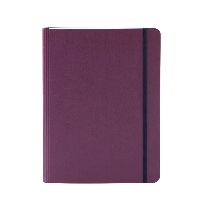 Fabriano Notebook Ecoqua+, A5, cardboard cover, concealed spiral, 70 sheets, purple