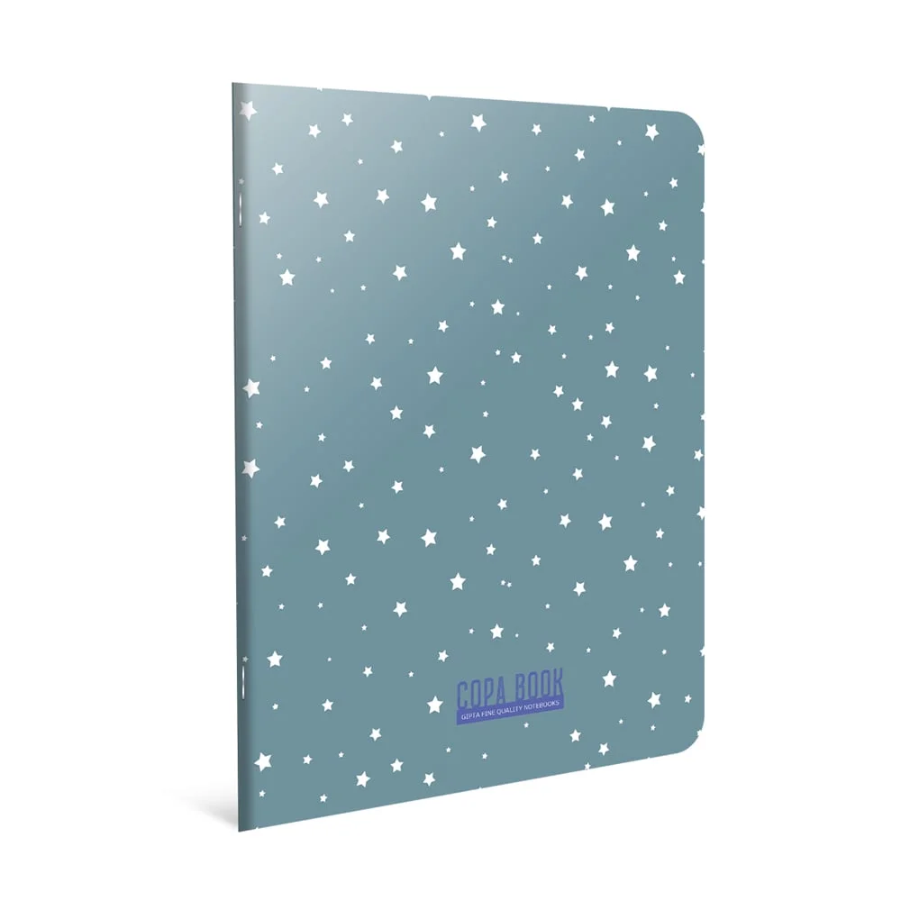 Gipta Notebook Copa, A4, white paper, small squares, cardboard cover, stapled, 60 sheets