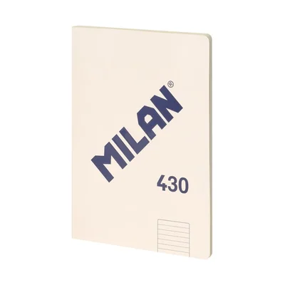 Milan Notebook 1918, A4, Wide Ruled, Cardboard Cover, 48 Sheets, Beige