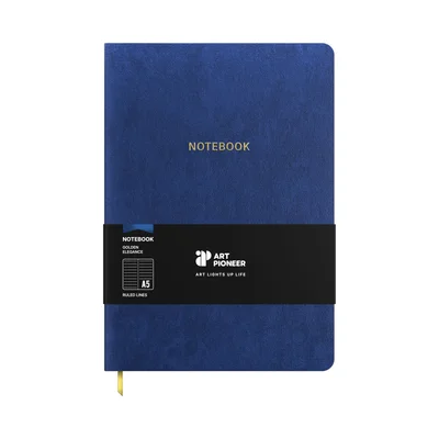 Art Pioneer Notebook Velvet Executive, A5, velvet cover, 96 sheets, blue