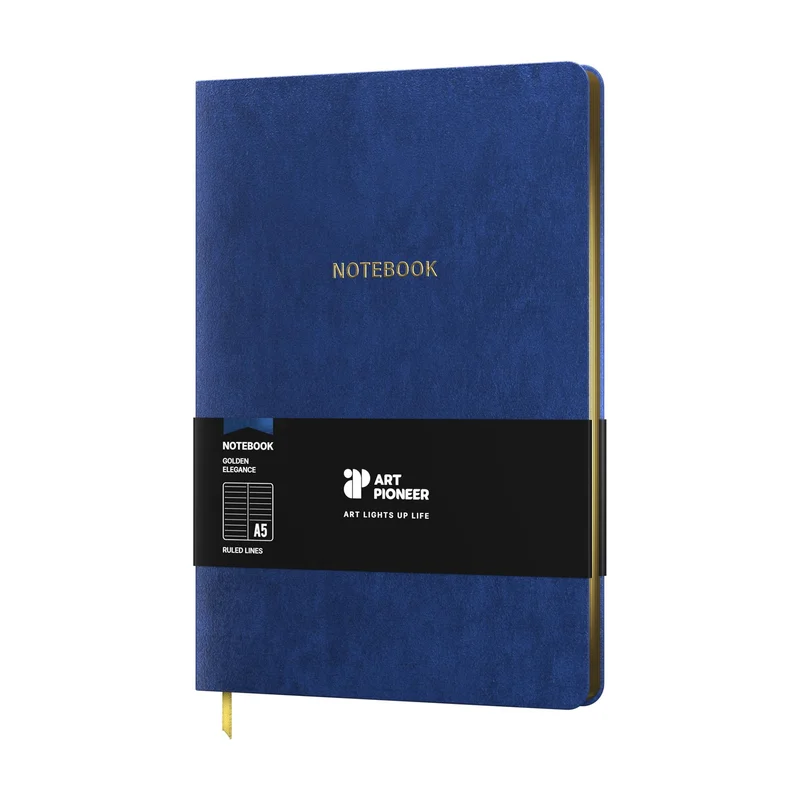 Art Pioneer Notebook Velvet Executive, A5, velvet cover, 96 sheets, blue