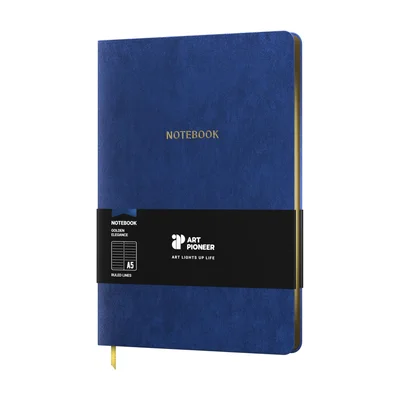 Art Pioneer Notebook Velvet Executive, A5, velvet cover, 96 sheets, blue