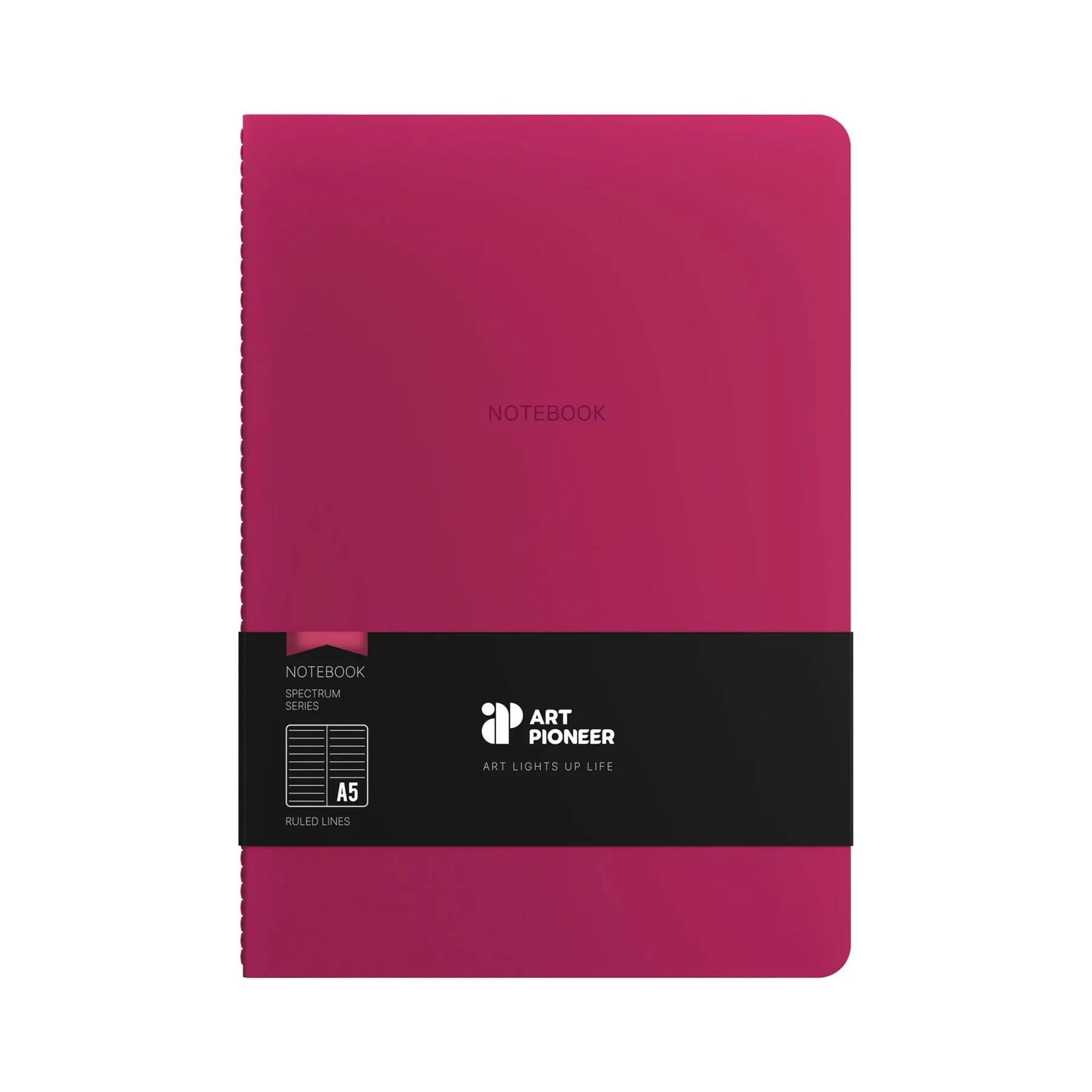 Art Pioneer Notebook Velvet Executive, A5, stitched, 64 sheets, cherry