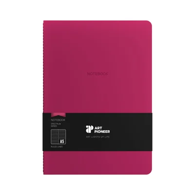 Art Pioneer Notebook Velvet Executive, A5, stitched, 64 sheets, cherry