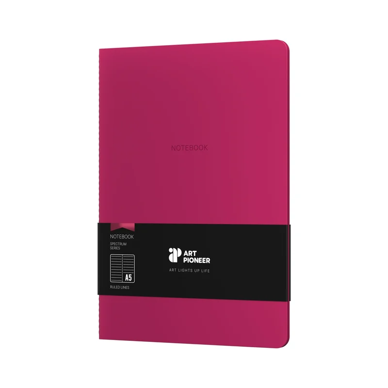 Art Pioneer Notebook Velvet Executive, A5, stitched, 64 sheets, cherry