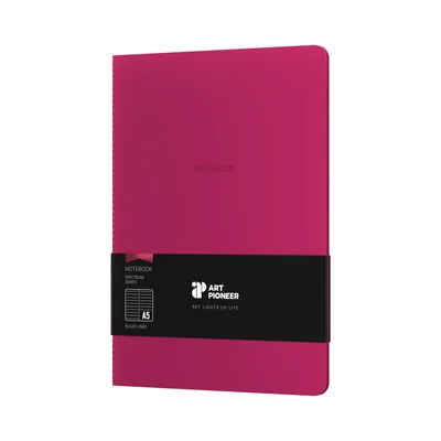 Art Pioneer Notebook Velvet Executive, A5, stitched, 64 sheets, cherry