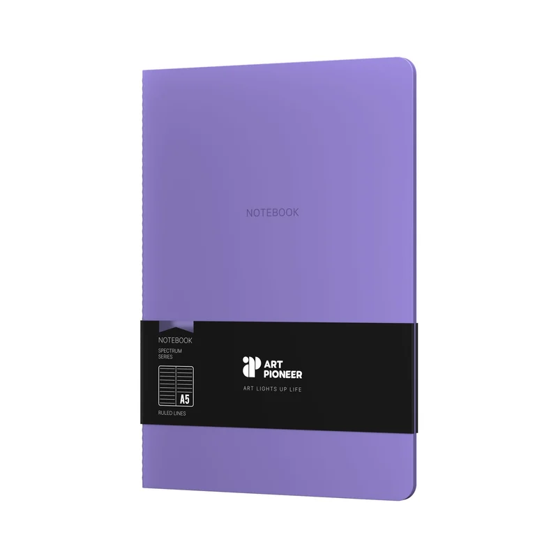 Art Pioneer Notebook Velvet Executive, A5, stitched, 64 sheets, purple