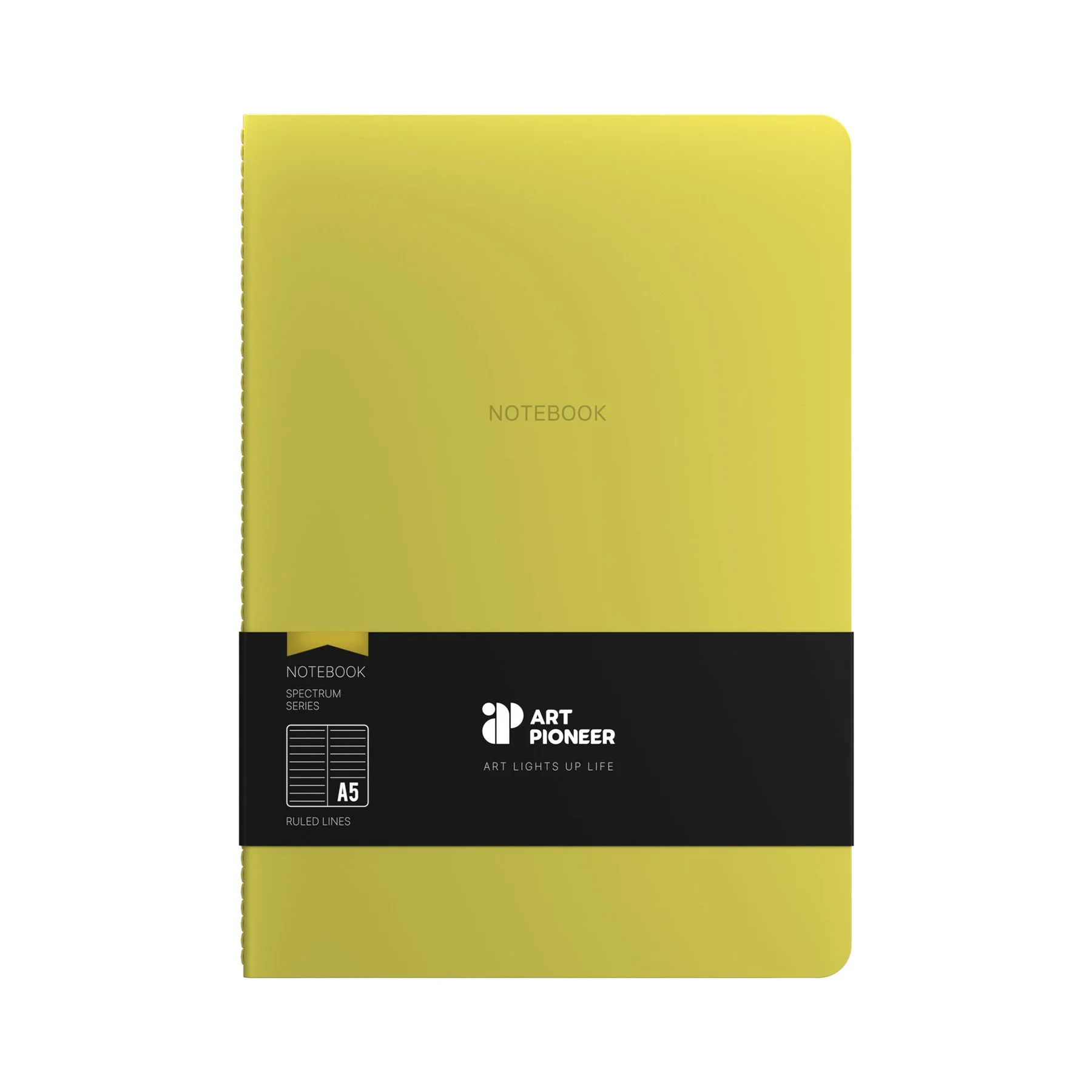 Art Pioneer Notebook Velvet Executive, A5, stitched, 64 sheets, yellow