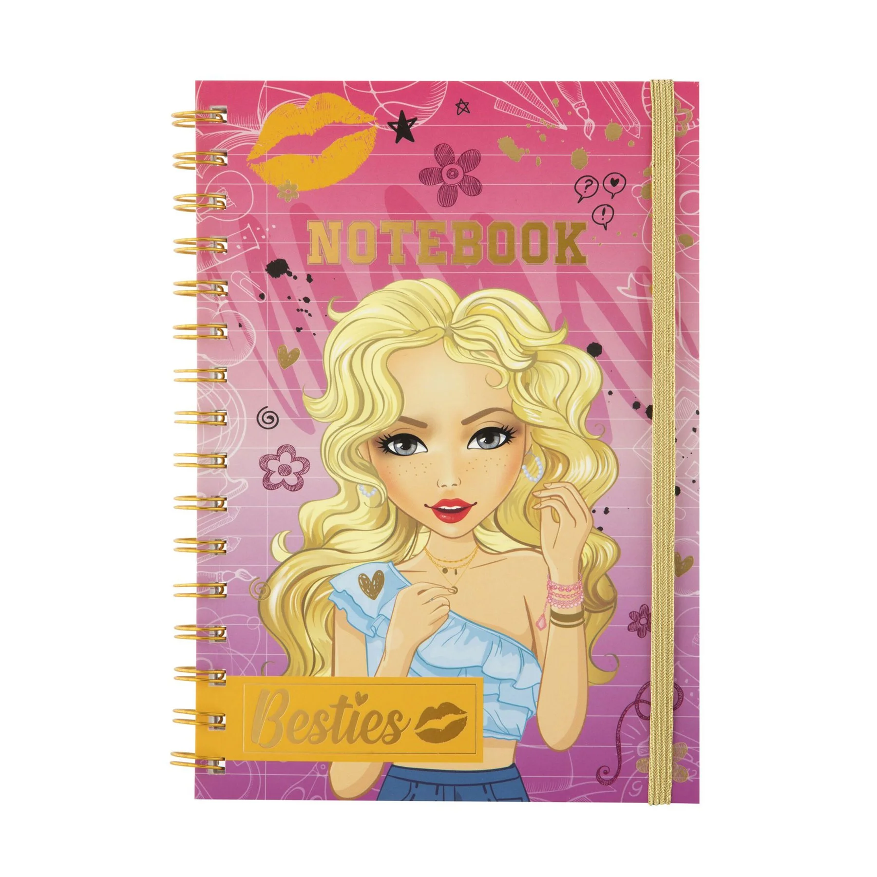 Moxy Notebook Besties, A5, 60 sheets, pink