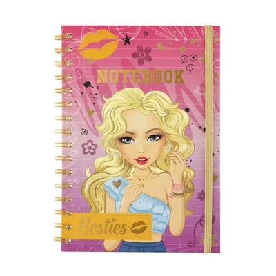 Moxy Notebook Besties, A5, 60 sheets, pink