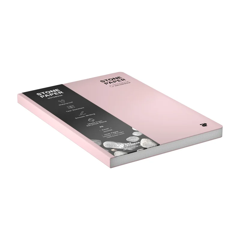 Art Pioneer Notebook Stone Paper, A5, hardcover, 88 sheets, pink