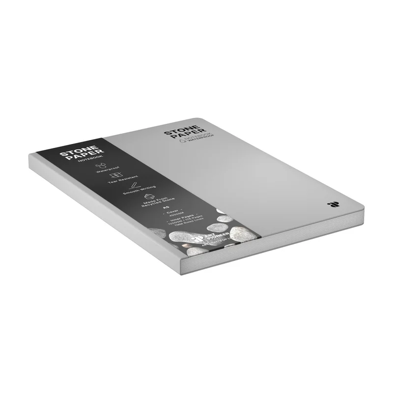 Art Pioneer Notebook Stone Paper, A5, hardcover, 88 sheets, grey