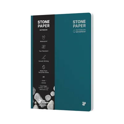 Art Pioneer Notebook Stone Paper, A5, hardcover, 88 sheets, dark blue