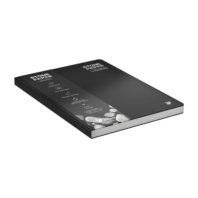 Art Pioneer Notebook Stone Paper, A5, hardcover, 88 sheets, black