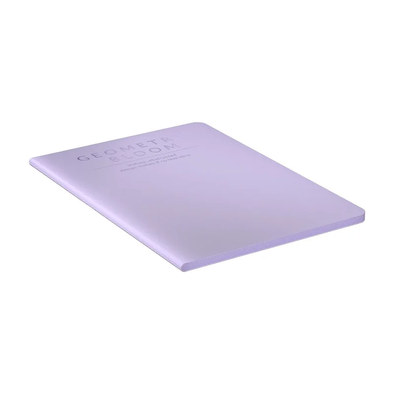 Art Pioneer Notebook Geometry Bllom, A5, stitched, 60 sheets, purple