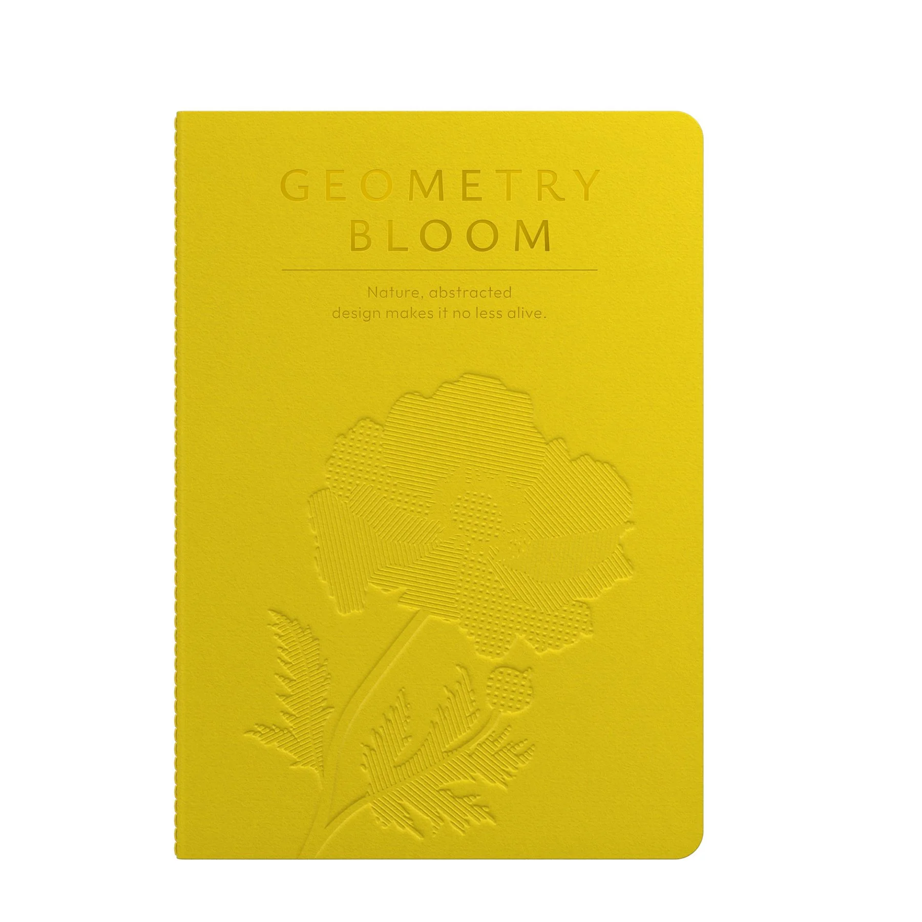 Art Pioneer Notebook Geometry Bllom, A5, stitched, 60 sheets, yellow