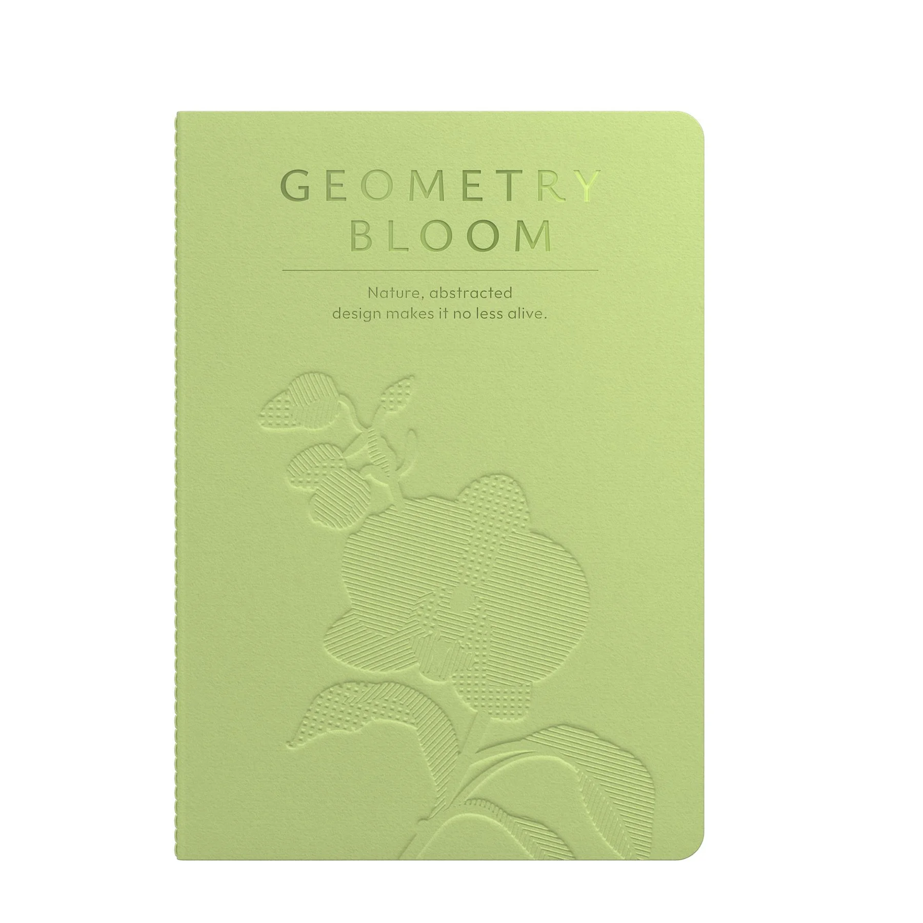 Art Pioneer Notebook Geometry Bllom, A5, stitched, 60 sheets, green