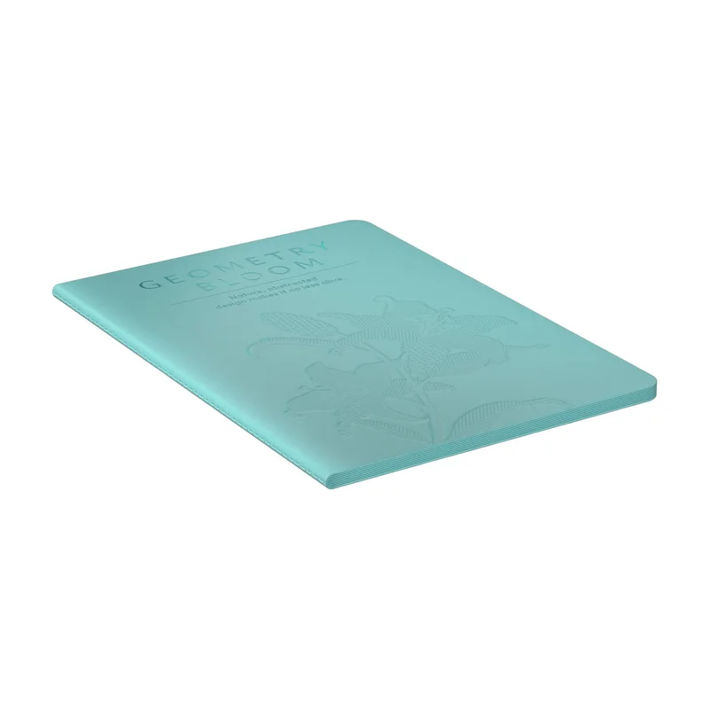 Art Pioneer Notebook Geometry Bllom, A5, stitched, 60 sheets, sea green