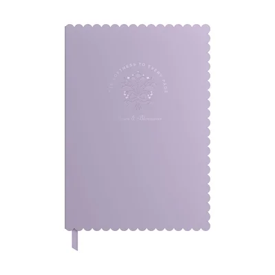 Art Pioneer Notebook Bows & Blossoms, A5, hardcover, 96 sheets, purple