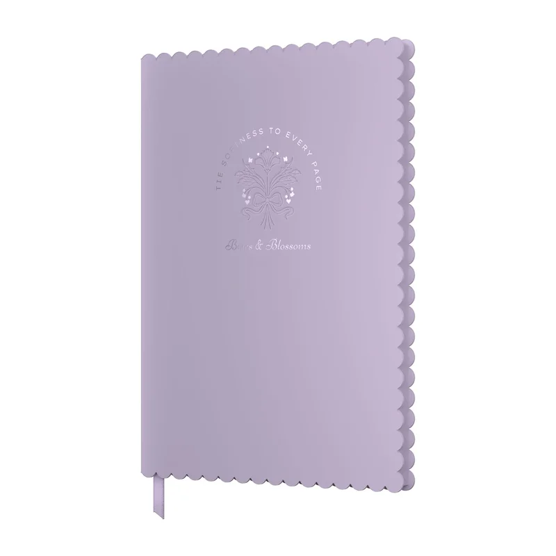 Art Pioneer Notebook Bows & Blossoms, A5, hardcover, 96 sheets, purple