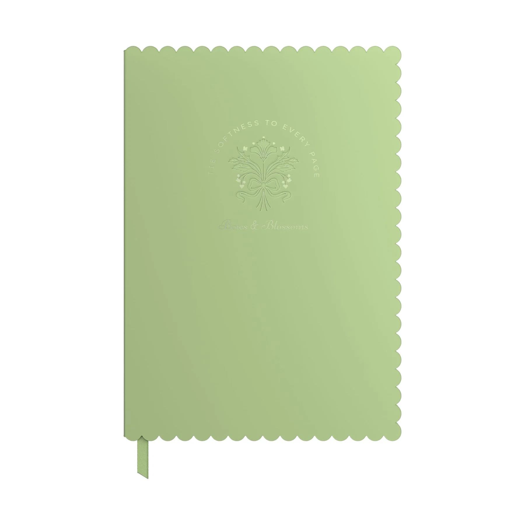 Art Pioneer Notebook Bows & Blossoms, A5, hardcover, 96 sheets, green