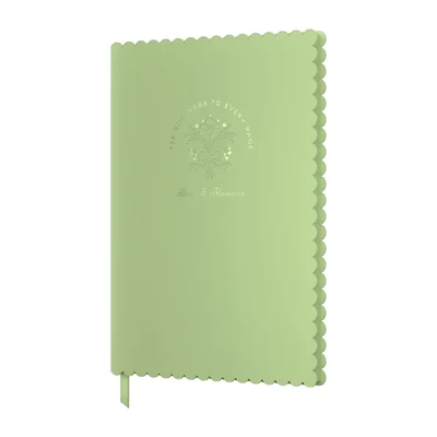 Art Pioneer Notebook Bows & Blossoms, A5, hardcover, 96 sheets, green