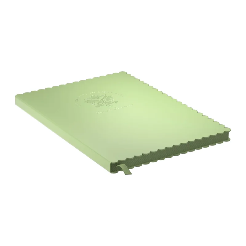 Art Pioneer Notebook Bows & Blossoms, A5, hardcover, 96 sheets, green