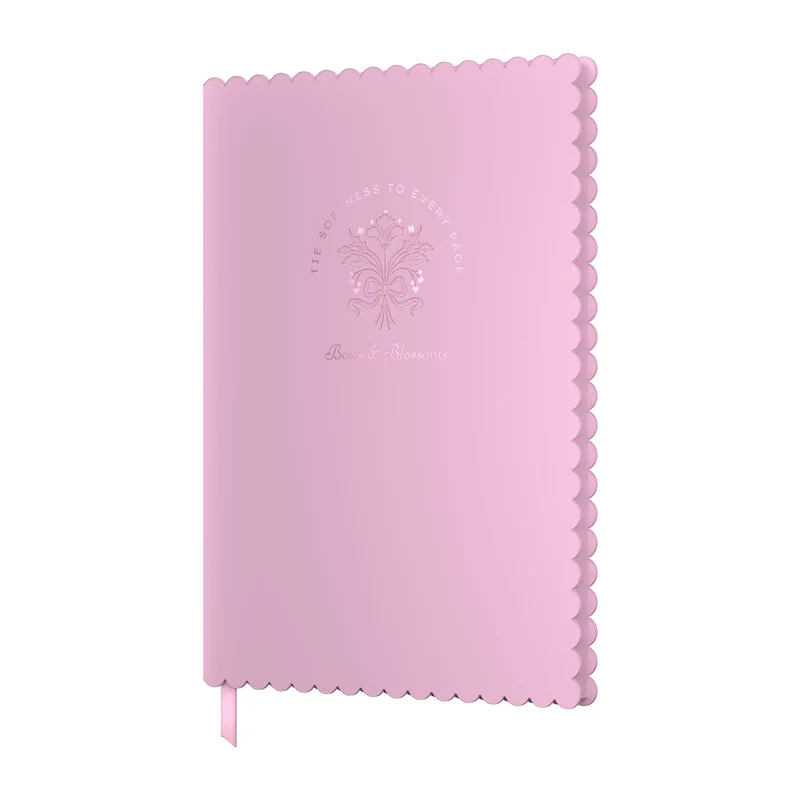 Art Pioneer Notebook Bows & Blossoms, A5, hardcover, 96 sheets, pink