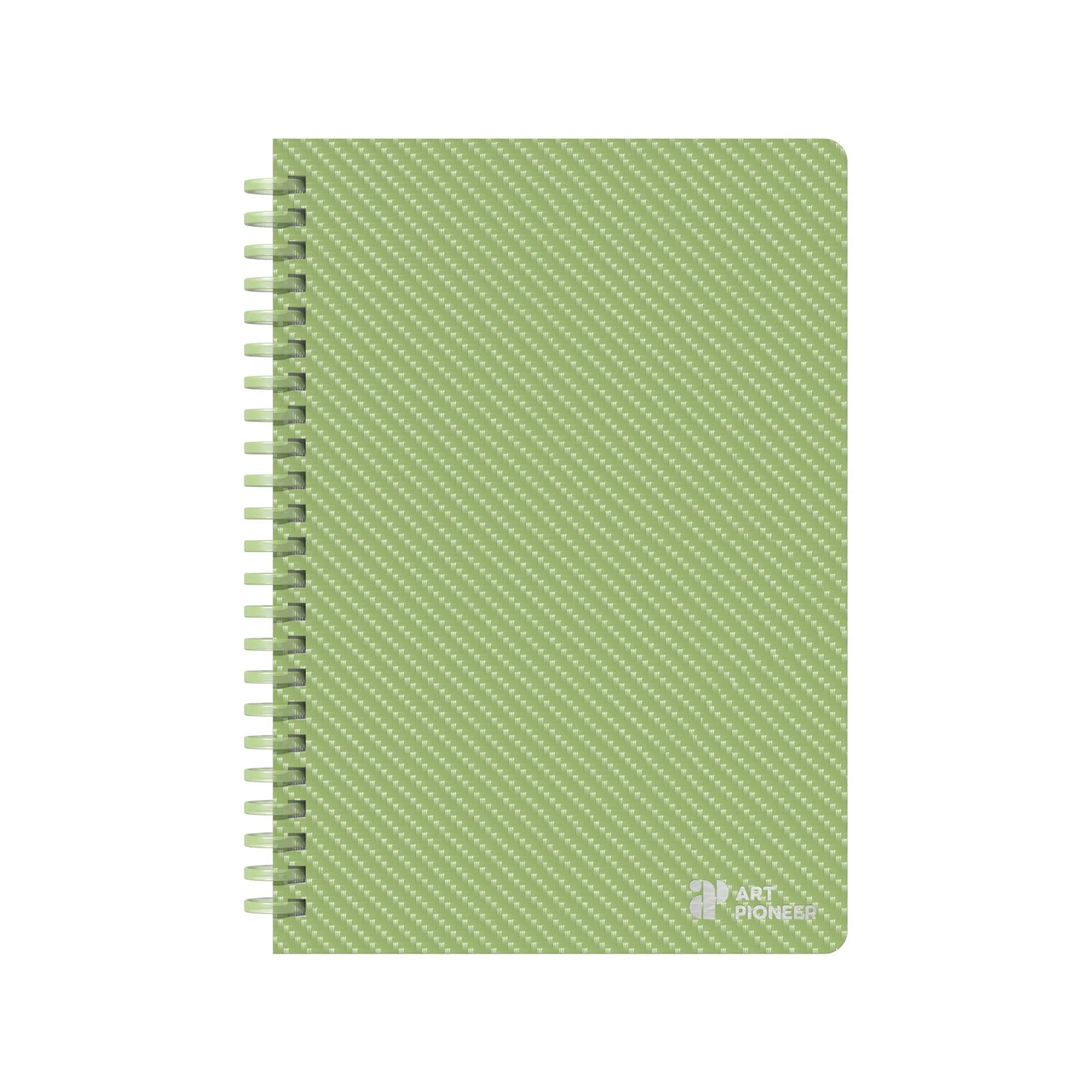 Art Pioneer Notebook College, A5, yellow offset paper, spiral-bound, 80 sheets, lime